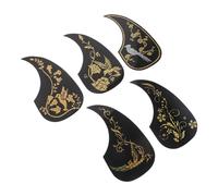 PAMINGONO 5pcs Guitar Pick Guard Adhesive Plastic Scratch Plate for Acoustic Classical Guitars Protects from Scratches during Performance