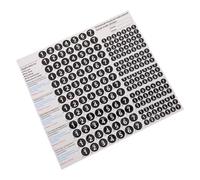 PAMINGONO 5pcs Pan Flute Note Stickers Pvc Self-adhesive Finger Chart for 16/18 Tube Panpipes Music Classroom Aid for Kids Beginners