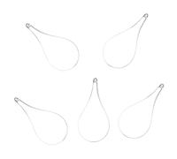 PAMINGONO 5pcs Plastic Ball Drop-shaped DIY Crafts Decorative Fillable Ornaments for Wedding Party and Birthday Party Decoration