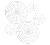 PAMINGONO 5pcs Plastic Mesh Presser Plates for Kimchi Pickle Fermentation Weight Fermenting Jar Mesh Plate Vegetable Pressing Tools for Fermentation Jars