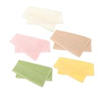 PAMINGONO 5Pcs Pure Cotton Handkerchiefs Soft Absorbent Washcloths for Boy Girl Newborns Multi-use Bath Towels in Mixed Colors