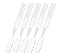 PAMINGONO 5PCS Refillable Twist Pen Set for Nail Oil and Makeup with Brush Tip, 5ml Empty Plastic Containers for Lip Gloss Tubes and Cuticle Oil, Mini Portable Nail Nutrition Applicators for