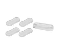 PAMINGONO 5Pcs Silicone PU Toilet Lid Bumpers Adhesive Pads Silent Non-Skid Toilet Seat Cushions for Bathroom Cover Protection