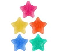 PAMINGONO 5pcs Star Shape Finger Exercise Grip Balls Sebs Material Hand Exercise Balls with Comfortable Massage and Firm Grip for Hand Fitness and Forearm Strength Training