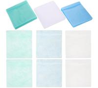 PAMINGONO 600pcs CD Dvd Sleeves Thickened Pp Plastic Disc Storage Bags with Frosted, Multi-color Protective Media Case Holder for Home, Office and Business Use