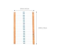 PAMINGONO 600pcs Metal Film Resistor Kit Precision Values Each Through Resistors for DIY Electronics Computer Accessories