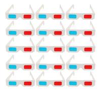 PAMINGONO 60pcs Disposable Anaglyph 3d Glasses for Movies and Games with Paper Frame, Portable Design Suitable for Ages, for Home Cinema and Theatre Use