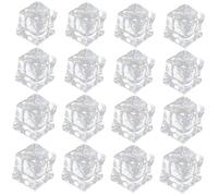 PAMINGONO 60pcs Irregular Clear Acrylic Fake Ice Cubes Photography Props Reusable Beverage Decor Vase Fillers with High Simulation Effect for Home Kitchen Wedding Party