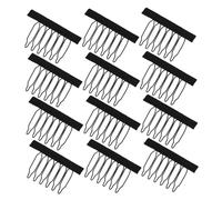 PAMINGONO 60pcs Wig Making Combs Steel Teeth Clips for Secure Wigs Versatile Tools for Home Salon Easy to Sew Caps for Personal