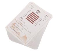 PAMINGONO 64pcs I Ching Card Pack with Chinese Style Ornaments Complete Hexagram Divination Cards for Fortune Telling and Spiritual Practice Design for Insight and Wisdom Enhancement