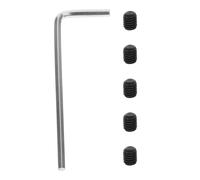 PAMINGONO 6Pcs Black Metal Electric Guitar String Retainer Locking Screws with Hex Thread for Tuning Pegs, Bridge, and Neck Mounting - Guitar and Bass Repair Accessories