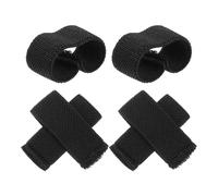 PAMINGONO 6Pcs Elastic Belt Loop Keepers Black Webbing Strap Retainers for Backpack and Outdoor Harness Belts Wide Fixing Hoops for Men’S Duty and Sports Use