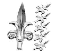 PAMINGONO 6Pcs European Style Fence Finials Decorative Gate Tops Lawn Fence Toppers for Patio Decking Garden Handrail Security Edging with Pointed Design Easy to Install and Weather