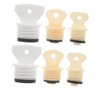 PAMINGONO 6pcs Hot Water Bottle Stopper Replacement Set Rubber Sealing Plugs and Washers, Small and Medium Thermal Bottle Screw Caps for Hot Water Bags, Winter Heat Retention Accessories