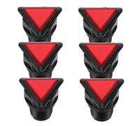 PAMINGONO 6pcs Illuminated Triangle Push Button Switches with Micro Switch, Plastic Material, 39mm Size, Designed for Arcade Control Panel and Frequent Use, Enhanced Tactile Response
