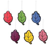 PAMINGONO 6Pcs Leaf Shape Hanging Car Air Freshener Paper Perfume Diffuser for Fresh Interior Tear-resistant Scent Eliminates Odor Adds Vitality to Driving Experience