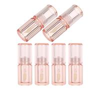 PAMINGONO 6pcs Lip Gloss Tubes with Wand Applicator 3.4ml Lightweight Portable Plastic round Containers for Travel and Outdoor Lip Balm DIY