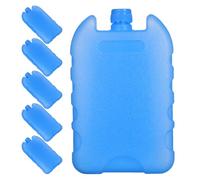 PAMINGONO 6pcs Medium Portable Air Conditioner Ice Crystal Packs Water Injection - Blue Ice Packs for Air Cooler Fans Reusable Cooling Fan Holders for Outdoor Camping and Festival Use