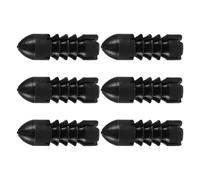 PAMINGONO 6pcs Metal Dart Flight Tail Protectors Aluminum Alloy Dart Wing Protectors Easy to Install Easy to Replace Black for Dartboard Events and Recreational Scenarios