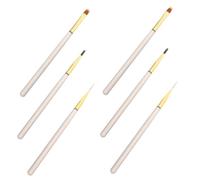 PAMINGONO 6pcs Nail Art Liner Brushes Fine Tip Detail Painting Pens Multifunctional Manicure Tool Kit for Women Nail Salon Supplies UV Gel Build Brush Set