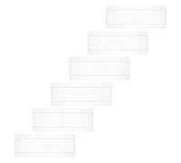 PAMINGONO 6PCS Nail Tips Display Board with 50 Flat Plastic Nail Art Palette for Gel Polish Practice Card for DIY Manicure and