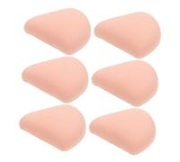 PAMINGONO 6pcs Non-absorbing Fluffy Powder Puff Makeup Sponges for Dry Wet Use Soft Supple Beauty for Smooth Coverage