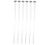 PAMINGONO 6pcs Silver Wire Wig Hair Tinsel Sparkling Glitter Strands for Women Girls Fairy Hair Extensions