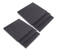 PAMINGONO 6PCS Sound-absorbing Acoustic Foam Panels 30x30x3cm High-Density Flame Retardant Black Wall Tiles for Indoor Soundproofing and Noise Reduction in Home Studio