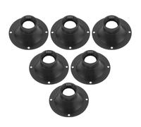 PAMINGONO 6pcs Stage Sound Horn Plastic Horn Tweeter High-frequency Speaker Tweeter for Sound System for Home Audio Black