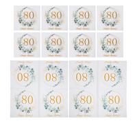 PAMINGONO 80pcs Eucalyptus Leaf Napkins Disposable Guest Bathroom Towels Absorbent Paper Serviettes for Birthday Party Summer Events Stylish Greenery Design