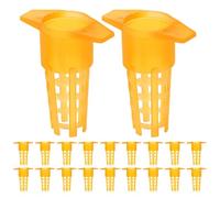 PAMINGONO 80pcs Plastic Bee Rearing Cages for Queen , Lightweight and Easy to Maneuver Beekeeping Tool for Swarming and Hive Management