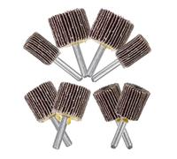 PAMINGONO 8pcs Abrasive Flap Wheels for Rotary Tool Small Sanding Heads Shank Sandpaper Grinding Discs for Polishing and Grinding Various Materials Compatible with Electric Drills and