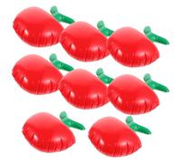 PAMINGONO 8pcs Birthday Party Favor Back-to-school Party Decoration Balloons Centerpieces Fruit Balloon Inflatable Back to School Favors Accessory Pvc Red