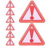 PAMINGONO 8Pcs Reflective Slow Moving Vehicle Triangle Signs with Adhesive Backing, Safety Warning Triangles for Trucks and Cars, Sturdy Reflectors for Roadside Use