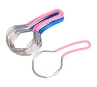 PAMINGONO 8Pcs Spring Facial Hair Removal Tool for Women - Manual Epilator Face Threading Device with Blue and Pink Handles - Precise Facial Hair Remover for Upper Lip, Chin, Cheeks, and