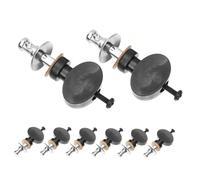 PAMINGONO 8pcs Ukulele Tuning Pegs with Small Round Ergonomic Handles for Comfortable Grip Metal Precision Tuners for Stable Sound and String Replacement Suitable for Beginners and
