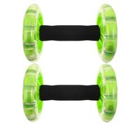 PAMINGONO Ab Roller Wheel with Non-slip Sponge Handles 1 Pair for Core Strength Training and Enhanced Balance, Dual Wheel Exercise Equipment for-home Exercise and Living Room Workouts