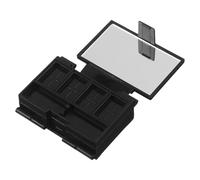PAMINGONO Abs Makeup Organizer Lightweight and Portable Chic Black Compact Design Mini Foldable Eyeshadow Palette with Mirror for Travel and Daily Use for Makeup Enthusiasts