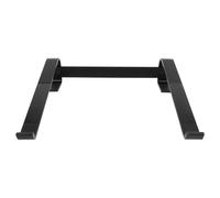 PAMINGONO Aluminium Alloy Laptop Stand for Desk, Portable Folding Notebook Holder with Cooling Vent, Black Metal Computer Bracket Suitable for Office and Home Use