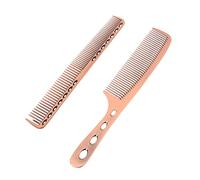 PAMINGONO Aluminum Barber Combs Set for Men Women Professional Hairdressing Salon Hair Cutting Tool Detangler Comb