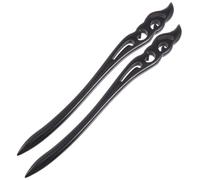 PAMINGONO Ancient Hairpin Set 2pcs Wooden Hair Chopstick Vintage Headdress Sticks
