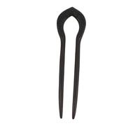PAMINGONO Ancient Style Horse Face Skirt Accessories Double Sandalwood U-shaped Hairpins Chinese Hair Sticks for Women French Pins Hair for Curls