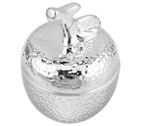 PAMINGONO Apple Shaped Ceramic Honey Container Jar with Lid Food Grade Honey Server for Hashanah and Passover Festive Table Decor for Kitchen Storage and Giving