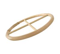 PAMINGONO Bamboo Wind Chime Frame with Hollow Top Catcher for Garden Windchimes Natural Bamboo Ring for DIY Dream Catchers Tassel Crafts and Outdoor Hanging Decorations