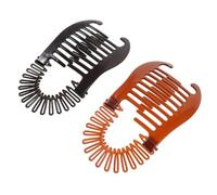 PAMINGONO Banana Hair Clips for Styling for Women with Thick Hair 2pcs Easy to Use Abs Ponytail Holder Comb in Daily Or Salon Use