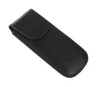 PAMINGONO Black 10-Hole Harmonica Storage Pouch PU Leather Harmonica Case Protector Bag for Blues Portable Musician Accessory Suitable for Travel and Daily Use
