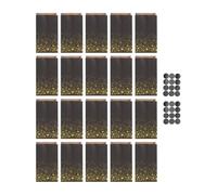 PAMINGONO Black Craft Paper Candy Bags Sturdy Storage Pouches with Gold Foil Print Featuring Safe Material and Simple Design, for Party Favour Or Present Wrapping