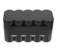 PAMINGONO Black Plastic Film Storage Box Organizer for 10 Rolls, Film Canisters Holder with Lid, Sturdy Camera Reel Case for Photography Enthusiasts and Darkroom Use