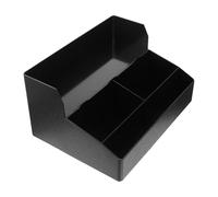PAMINGONO Black Pp Paper Cup Holder Storage Stand with Smooth Surface and Easy to Clean Design Multi-functional Cup Organizer and Sugar Bags for Coffee Shops and Tea Bars