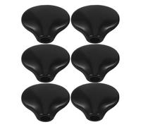 PAMINGONO Black Small Fish Tail Acoustic Guitar Tuning Pegs Knobs Set of 6 with Screws and Washers, Replacement Guitar Tuning Peg Parts for Home Practice and Jam Sessions